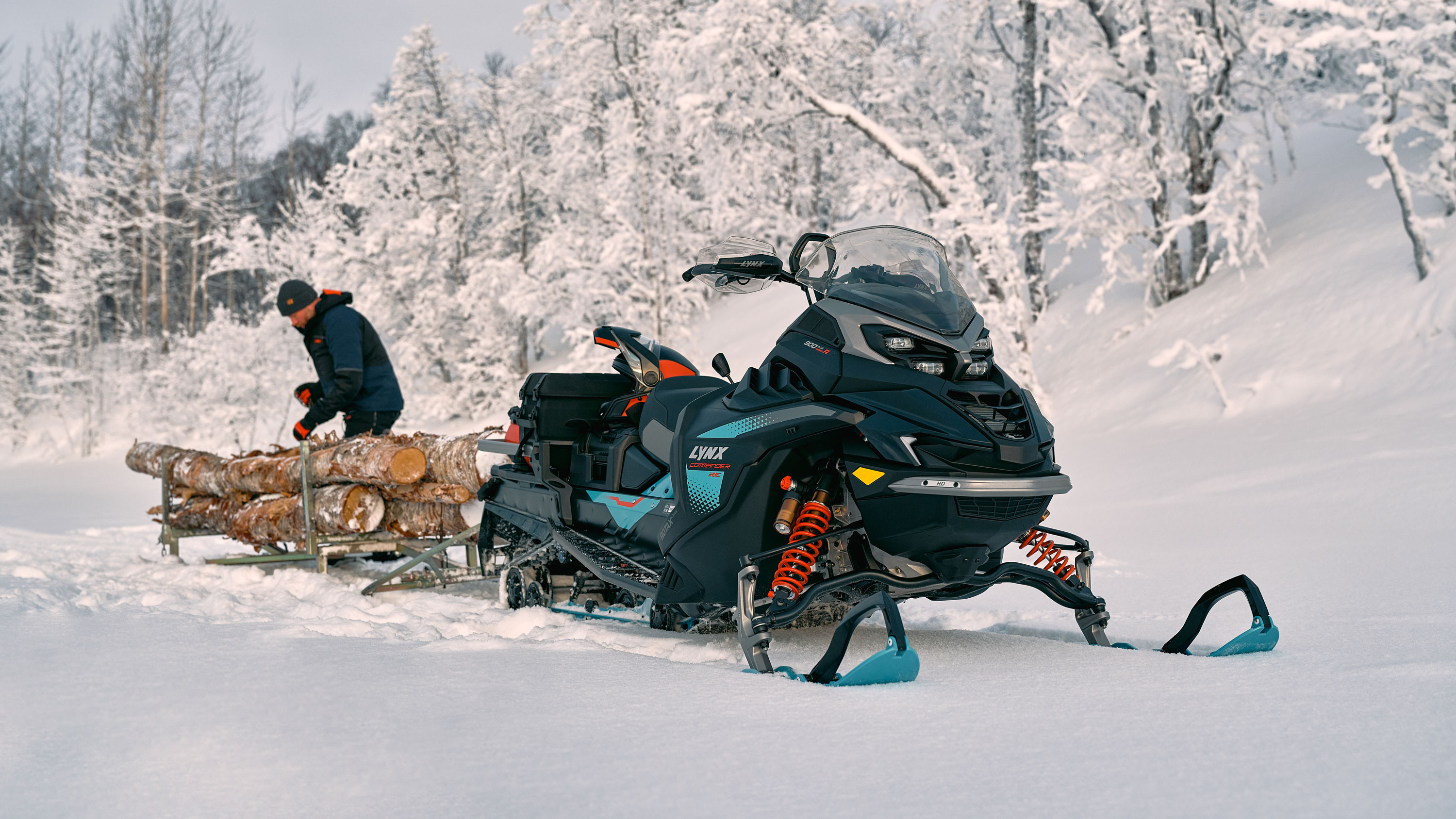 The Lynx Commander snowmobile is built for the toughest jobs