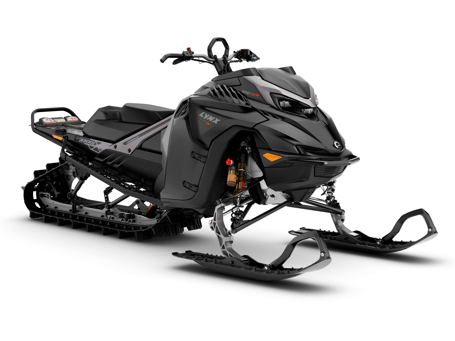 Lynx Shredder RE 850 E-TEC Turbo R musta moottorikelkka