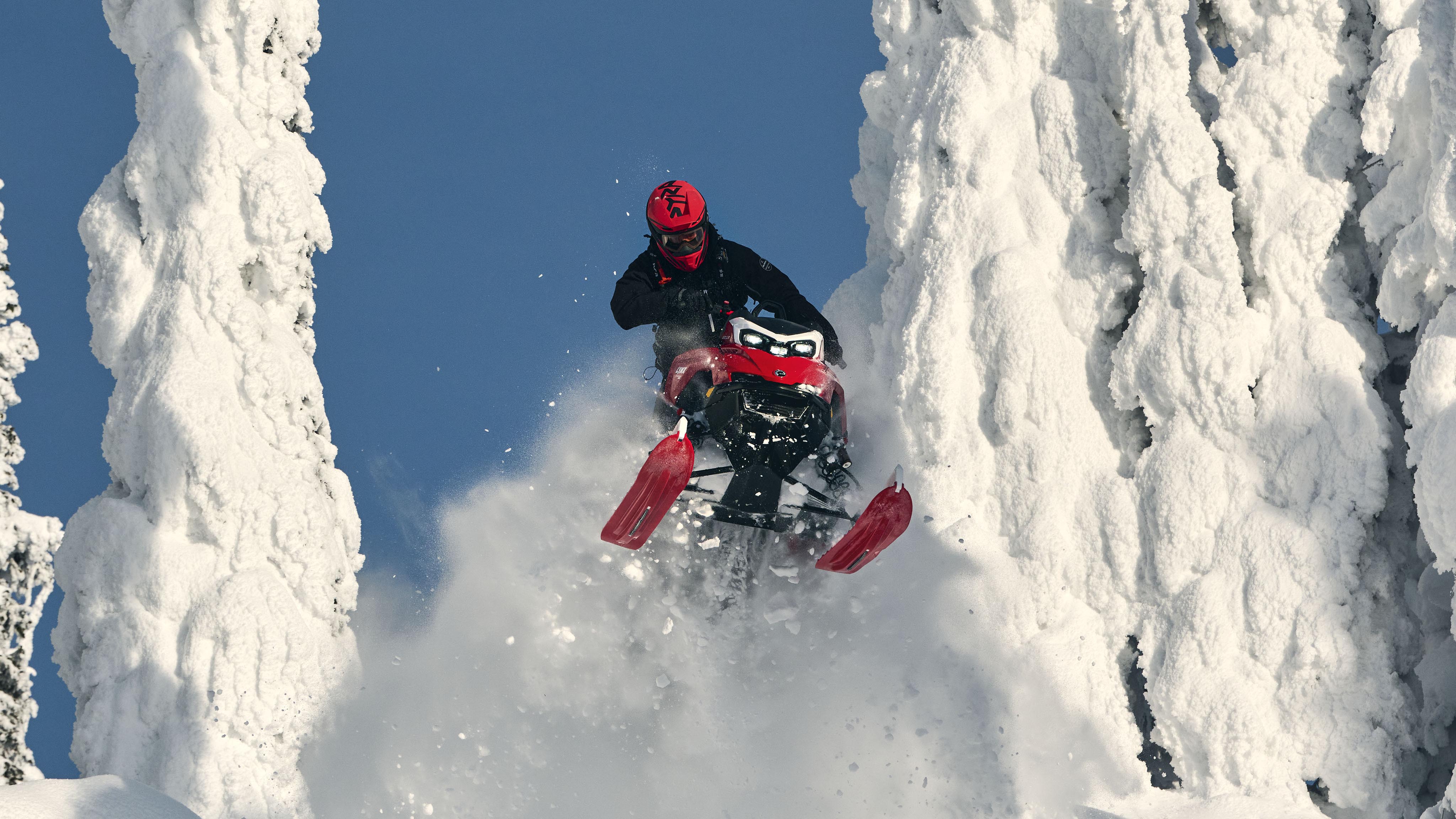 Man jumping while riding the Lynx Shredder