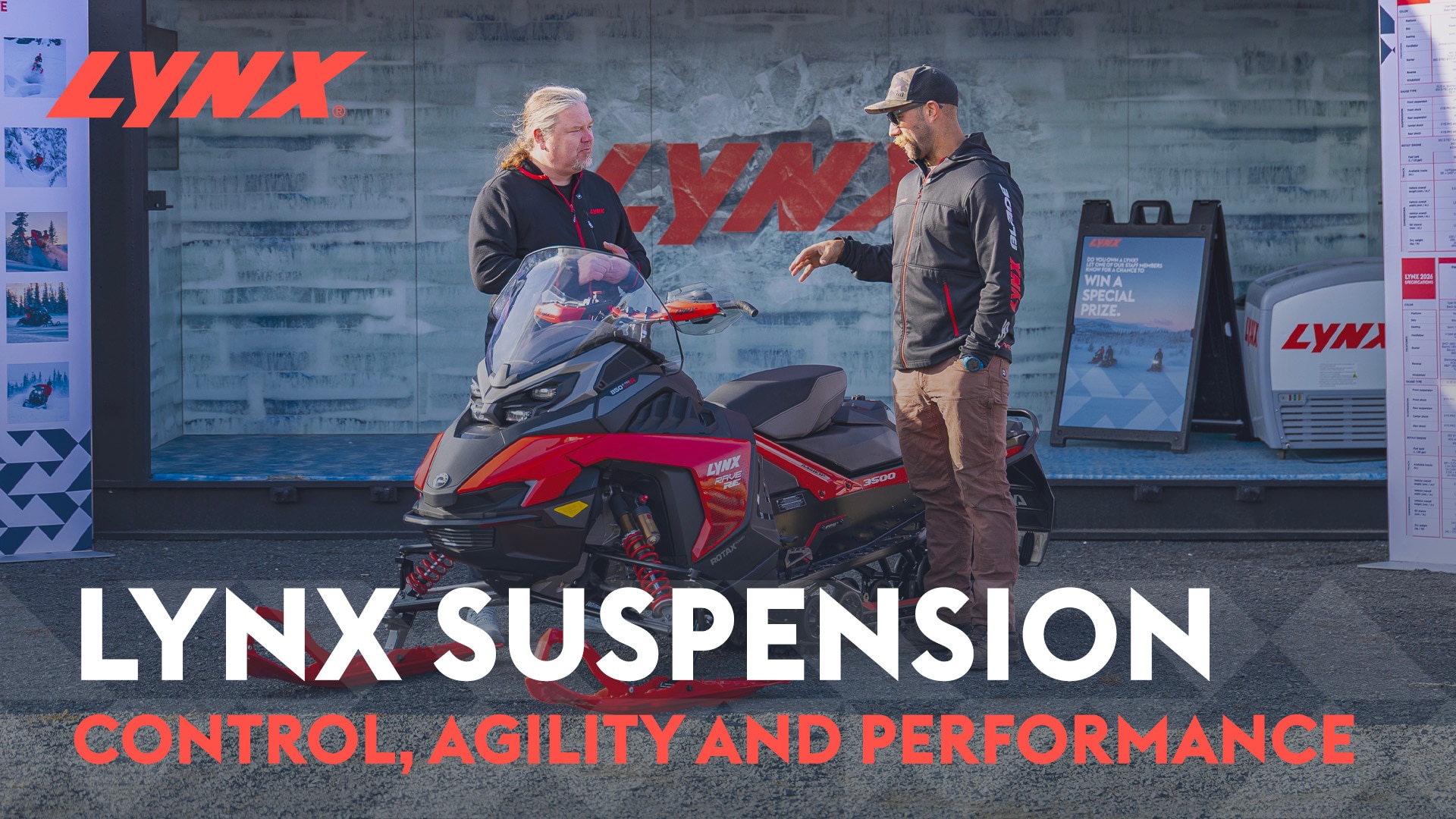 Discover the Lynx snowmobile suspension