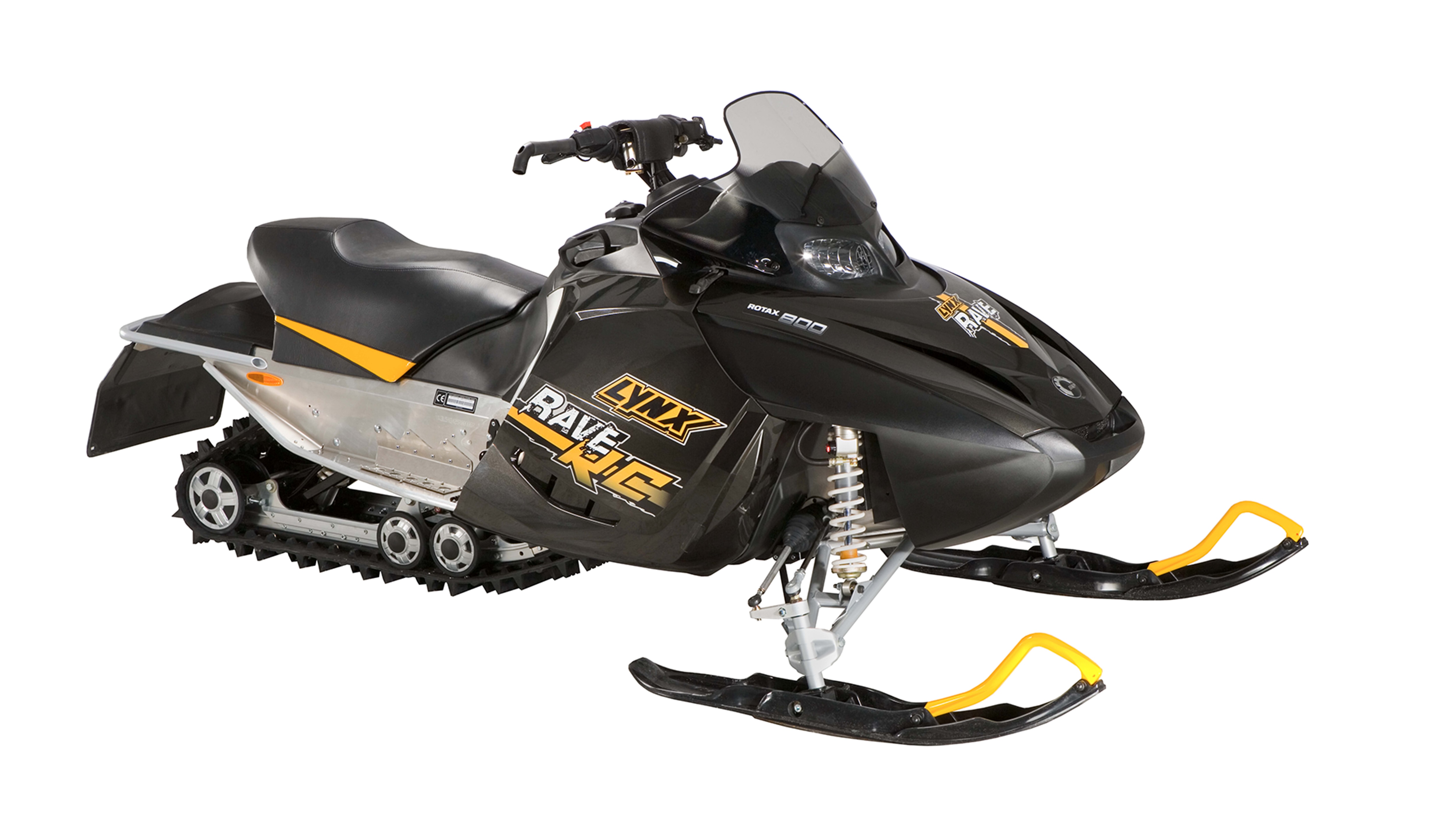 Lynx Race RC 800 R-EVO snowmobile in studio