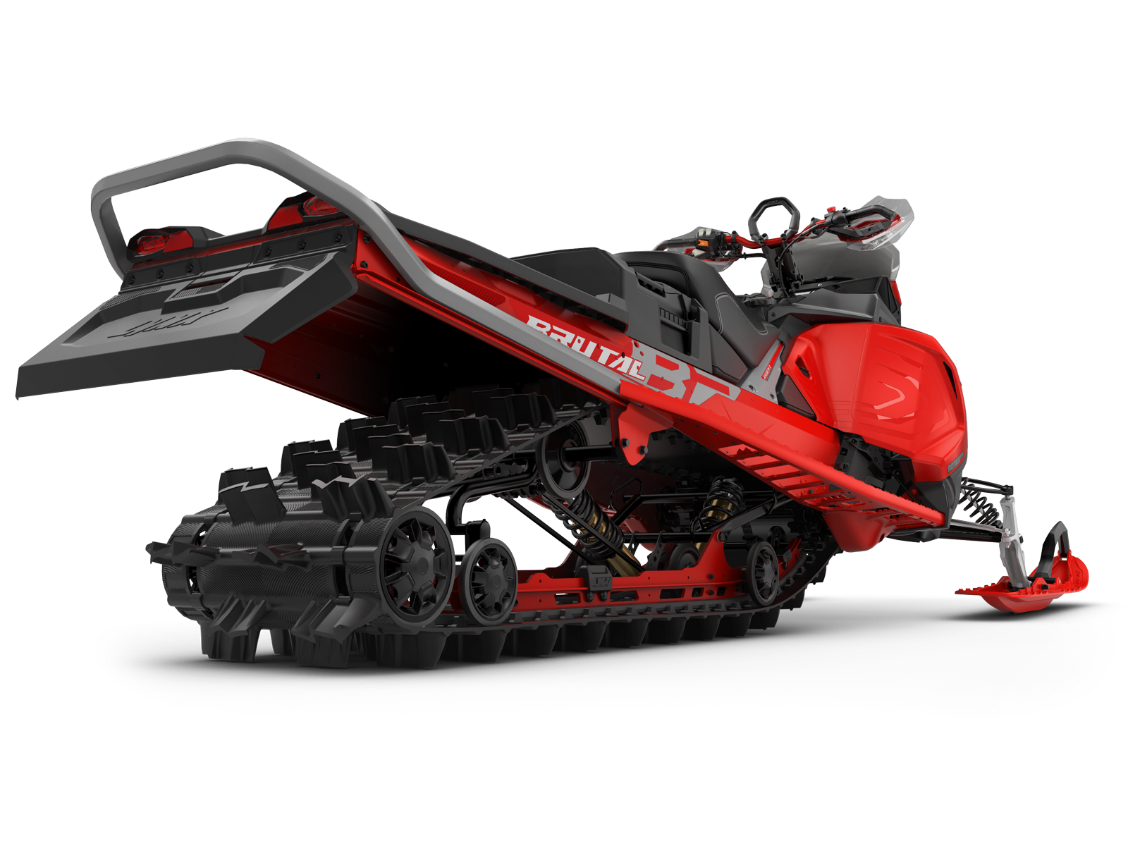 Lynx Xterrain RE Turbo snøscooter sett ovenfra