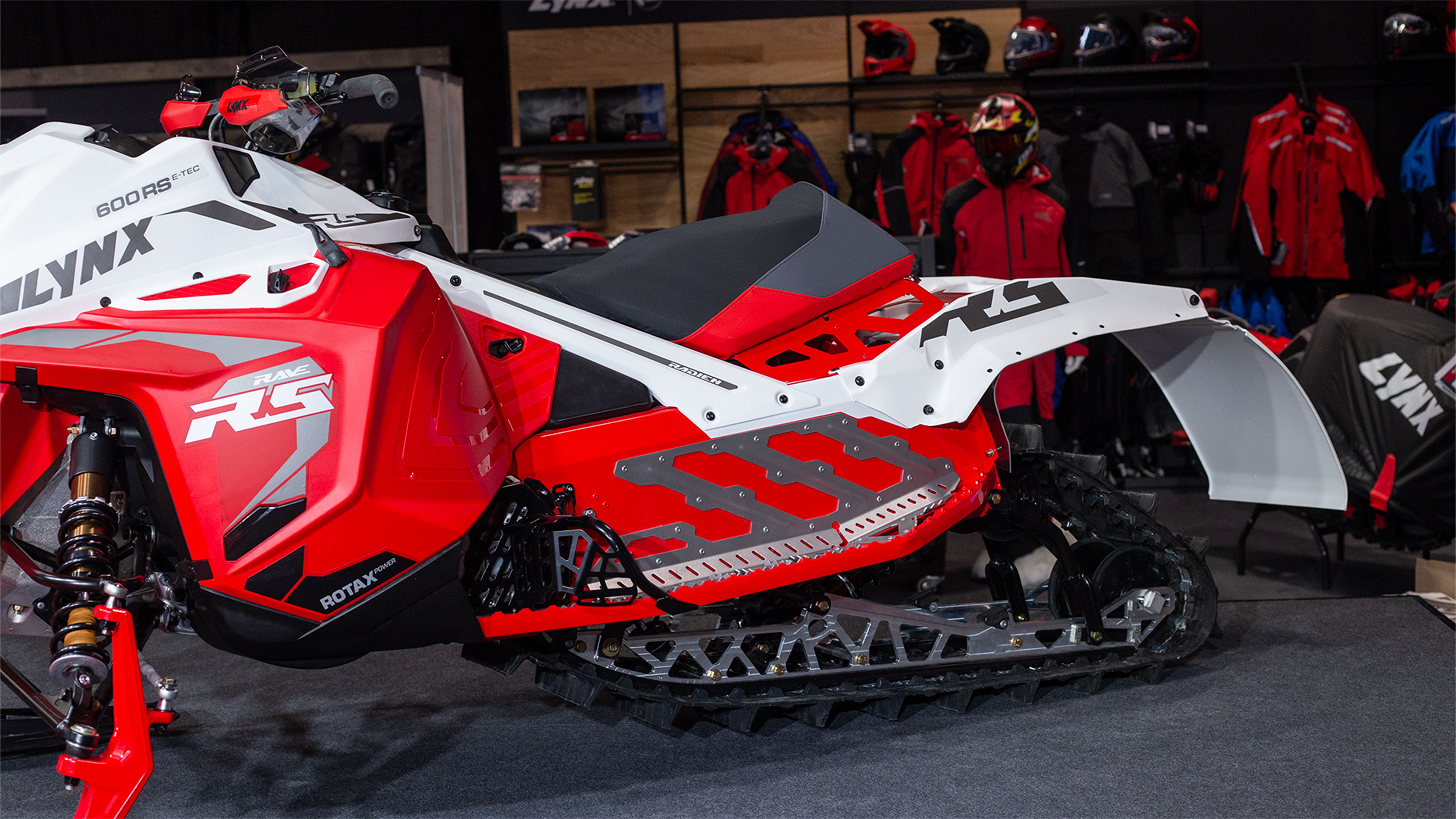 Radien-RS chassis of Lynx Rave RS racing snowmobile