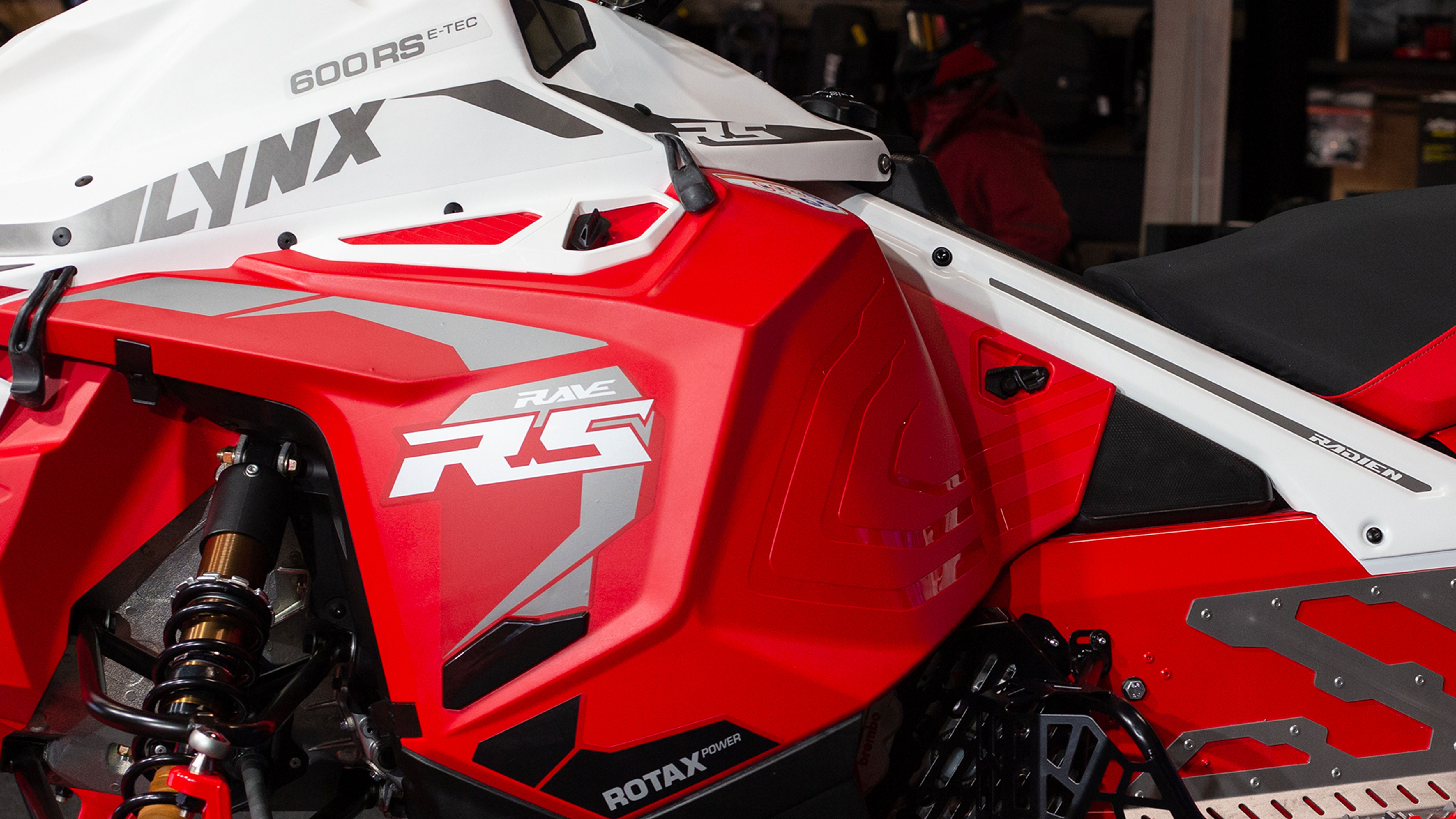 2024 Lynx Rave RS 600RS E-TEC racing snowmobile