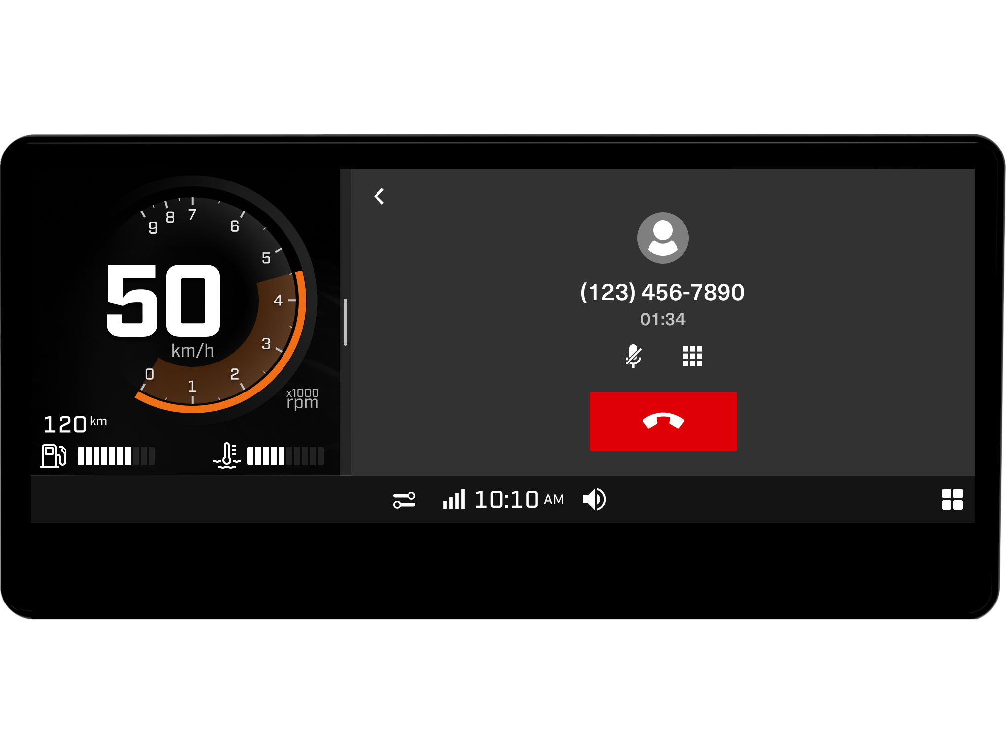 Using your phone on the 10.25" Color Touchscreen Display with BRP Connect